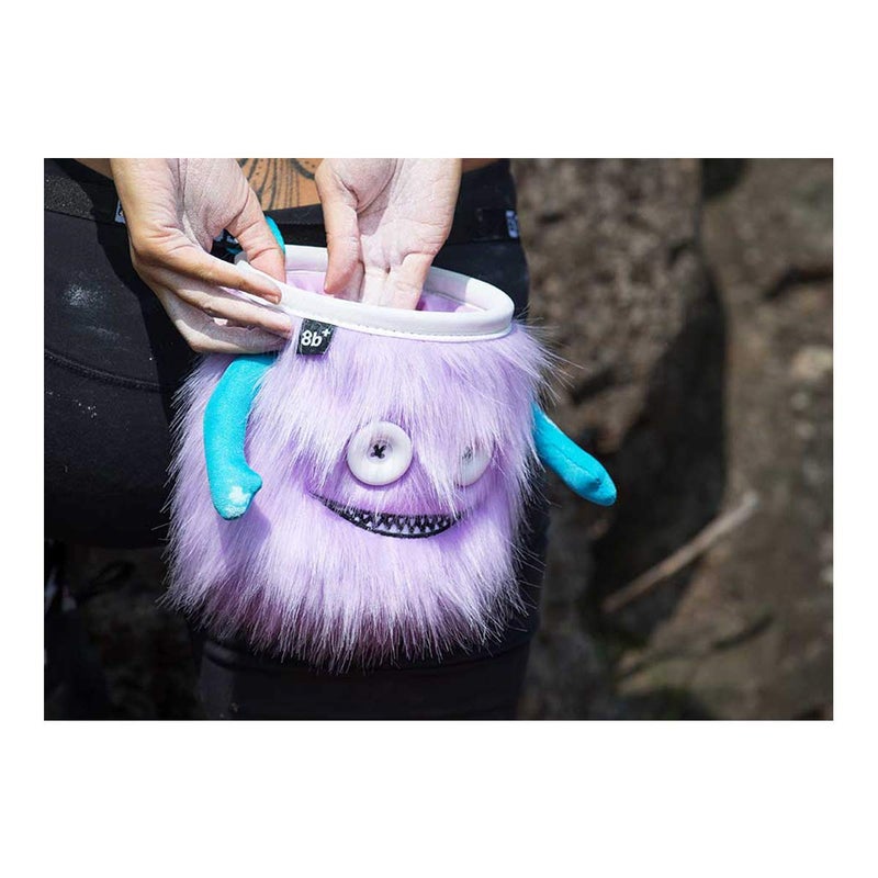 8B+ 8BPLUS 8BPLUS Chalk Bag for Climbing, Bouldering, Belt and Giftbox Included - Wide Opening - Brush Holders, for Left & Right Handers (Lilly) - Image 2